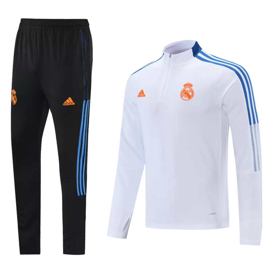 Real Madrid Zipper Sweatshirt Kit(Top+Pants) 2021/22