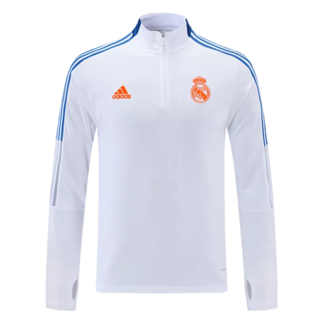 Real Madrid Zipper Sweatshirt Kit(Top+Pants) 2021/22 - bestfootballkits