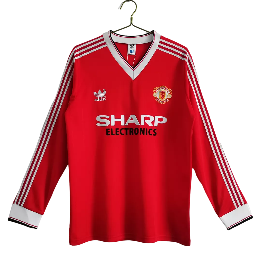 Manchester United Classic Football Shirt Home Long Sleeve 1983
