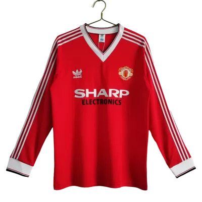 Manchester United Classic Football Shirt Home Long Sleeve 1983 - bestfootballkits