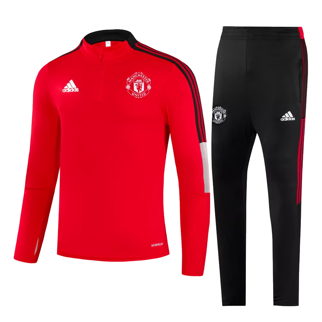 Manchester United Zipper Sweatshirt Kit(Top+Pants) 2021/22