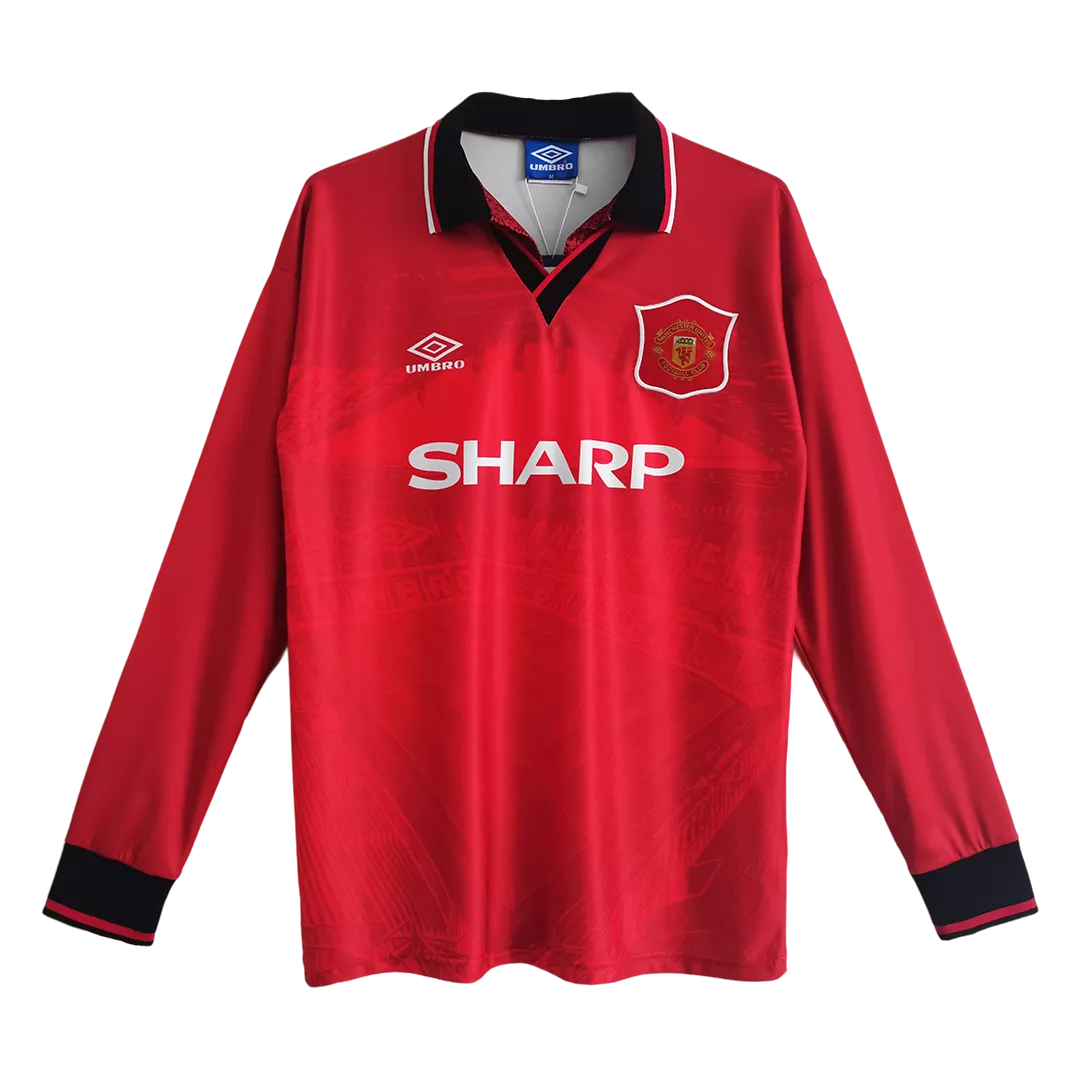 Manchester United Classic Football Shirt Home Long Sleeve 1994/96