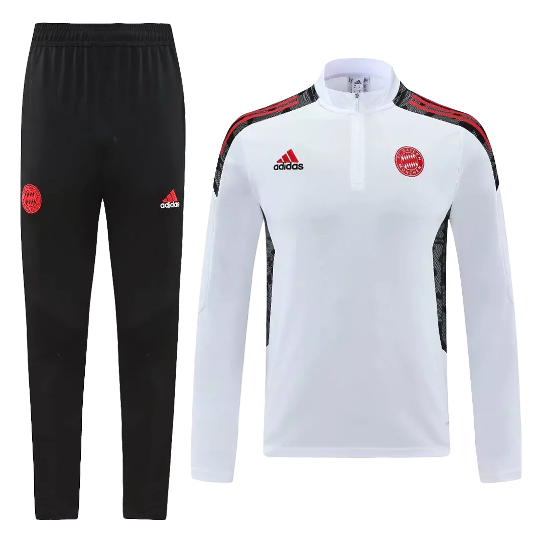 Bayern Munich Zipper Sweatshirt Kit(Top+Pants) 2021/22