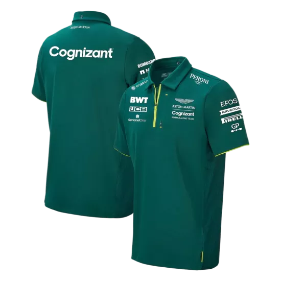 Aston Martin Cognizant F1 Official Team Polo 2021 - bestfootballkits