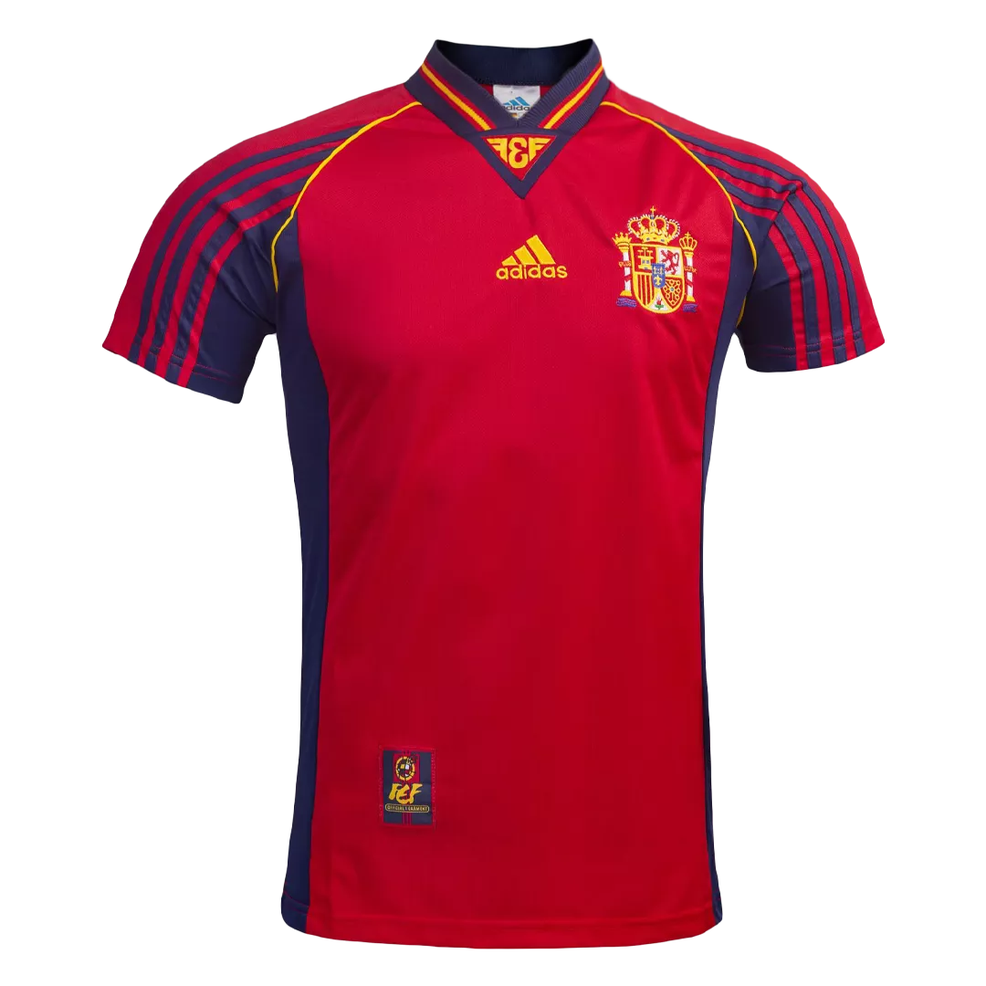 Spain Classic Football Shirt Home 1998