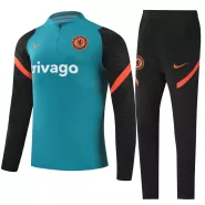 Chelsea Zipper Sweatshirt Kit(Top+Pants) 2021/22 - bestfootballkits