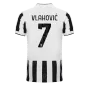 Authentic VLAHOVIĆ #7 Juventus Football Shirt Home 2021/22 - bestfootballkits