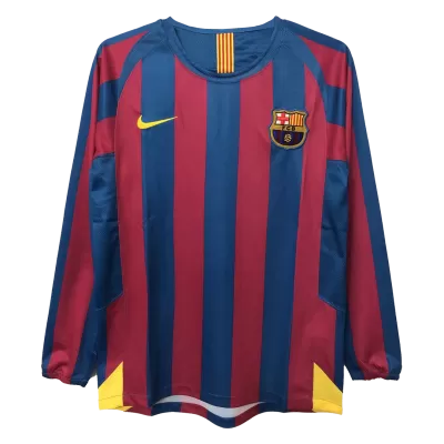 Barcelona Classic Football Shirt Home Long Sleeve 2005/06 - bestfootballkits