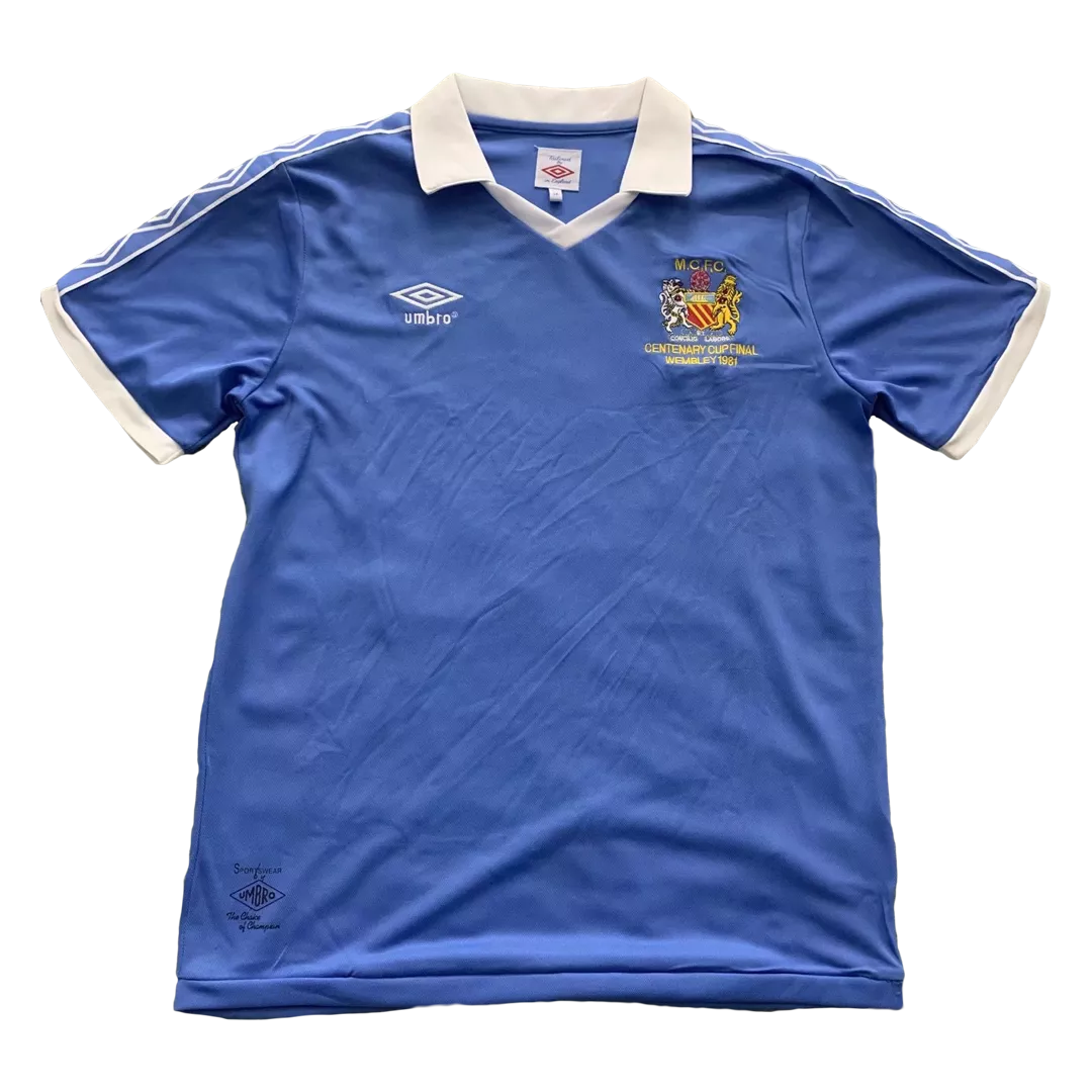 Manchester City Classic Football Shirt Home 1981/82
