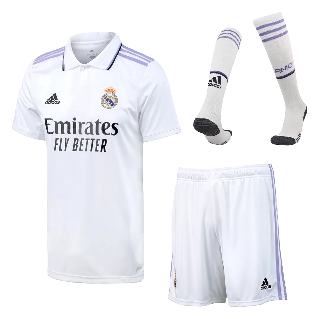 Real Madrid Football Kit (Shirt+Shorts+Socks) Home 2022/23 - bestfootballkits