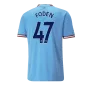 FODEN #47 Manchester City Football Shirt Home 2022/23 - bestfootballkits