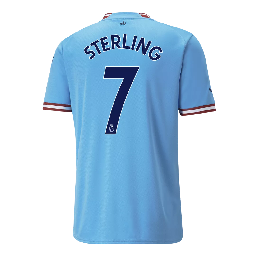 STERLING #7 Manchester City Football Shirt Home 2022/23