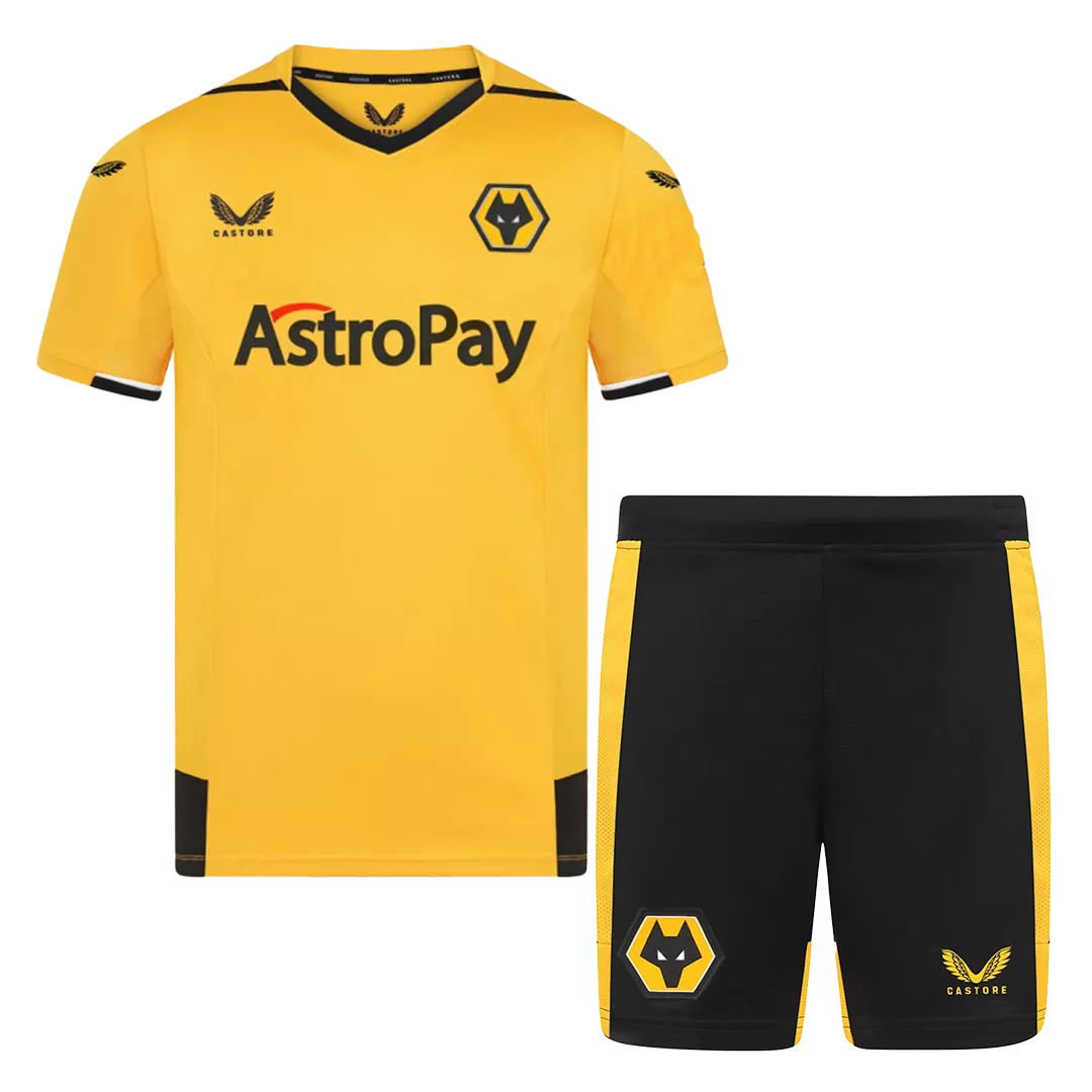 Wolverhampton Wanderers Football Mini Kit (Shirt+Shorts) Home 2022/23