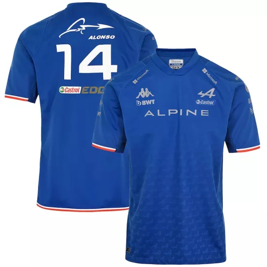 BWT Alpine F1 Team Fernando Alonso Driver T-Shirt 2022 - bestfootballkits