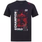 Red Bull Racing 2021 Max Verstappen Black World Champion T-Shirt - bestfootballkits