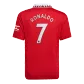 RONALDO #7 Manchester United Football Shirt Home 2022/23 - bestfootballkits