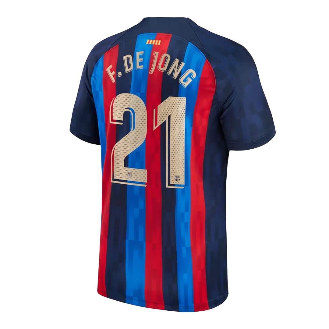 F. DE JONG #21 Barcelona Football Shirt Home 2022/23