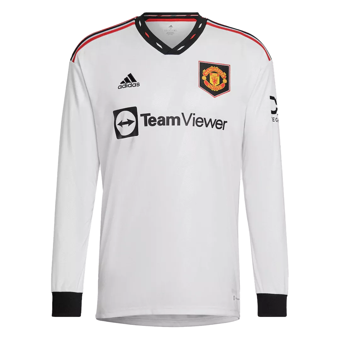 Manchester United Long Sleeve Football Shirt Away 2022/23 - bestfootballkits