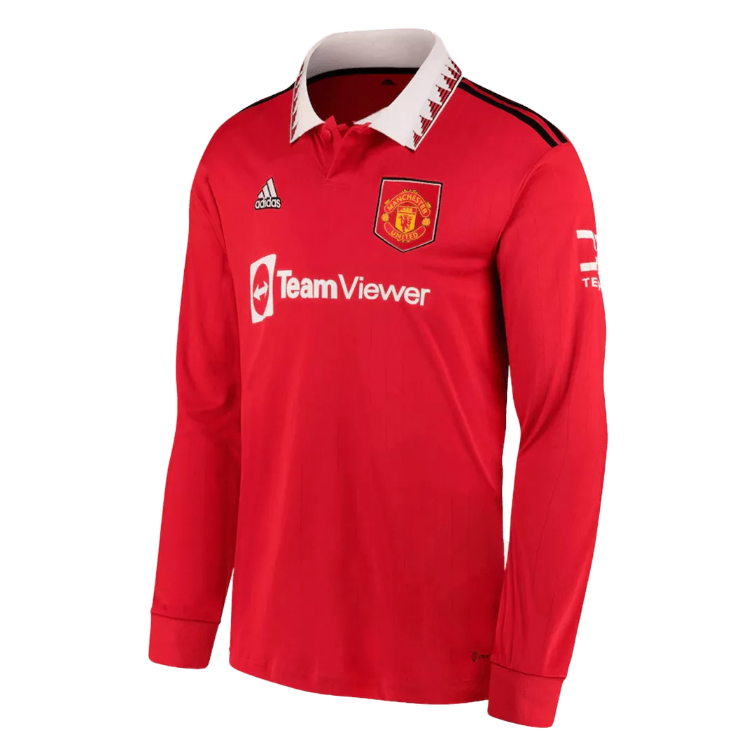 Manchester United Long Sleeve Football Shirt Home 2022/23