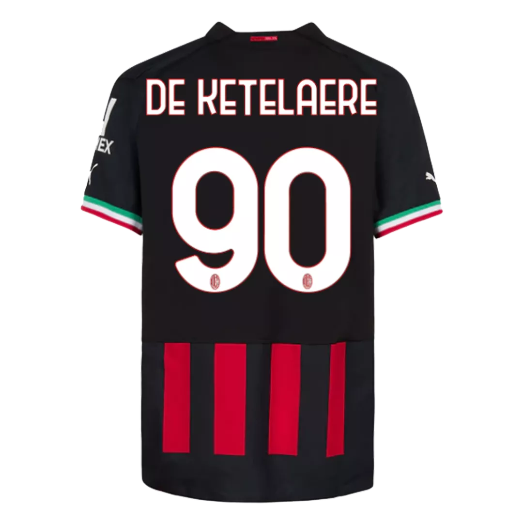 DE KETELAERE #90 AC Milan Football Shirt Home 2022/23