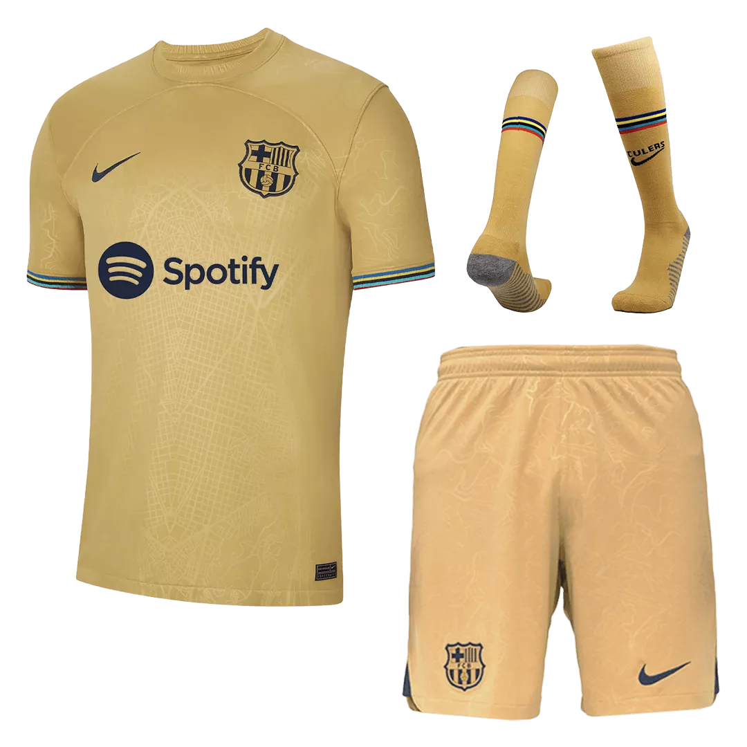Barcelona Football Kit (Shirt+Shorts+Socks) Away 2022/23