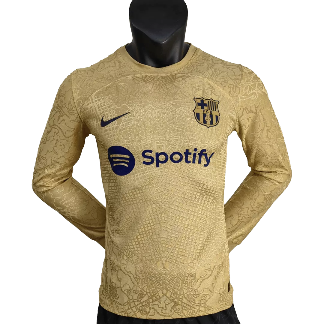 Authentic Barcelona Long Sleeve Football Shirt Away 2022/23