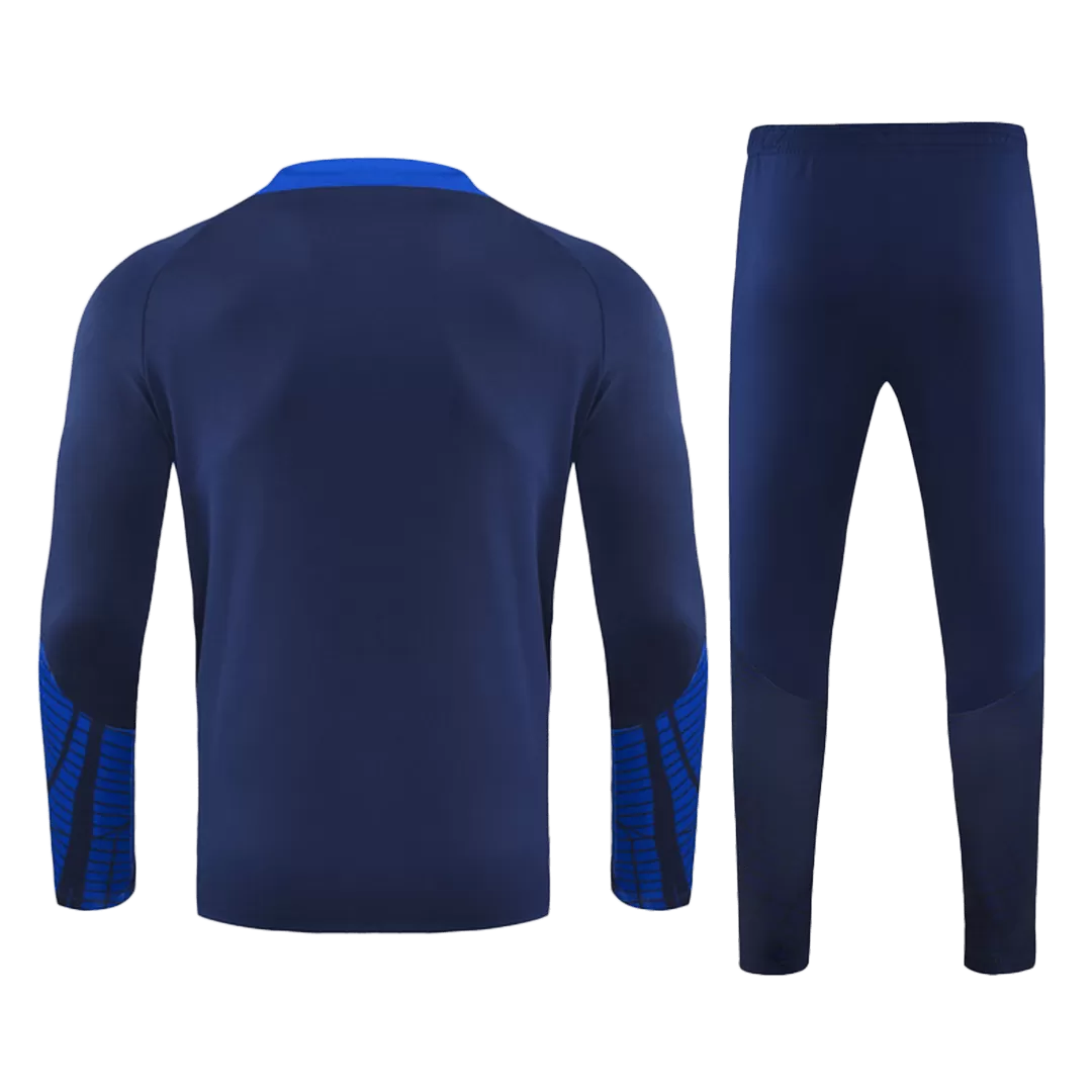 Kid's PSG Zipper Sweatshirt Kit(Top+Pants) 2022/23 - bestfootballkits