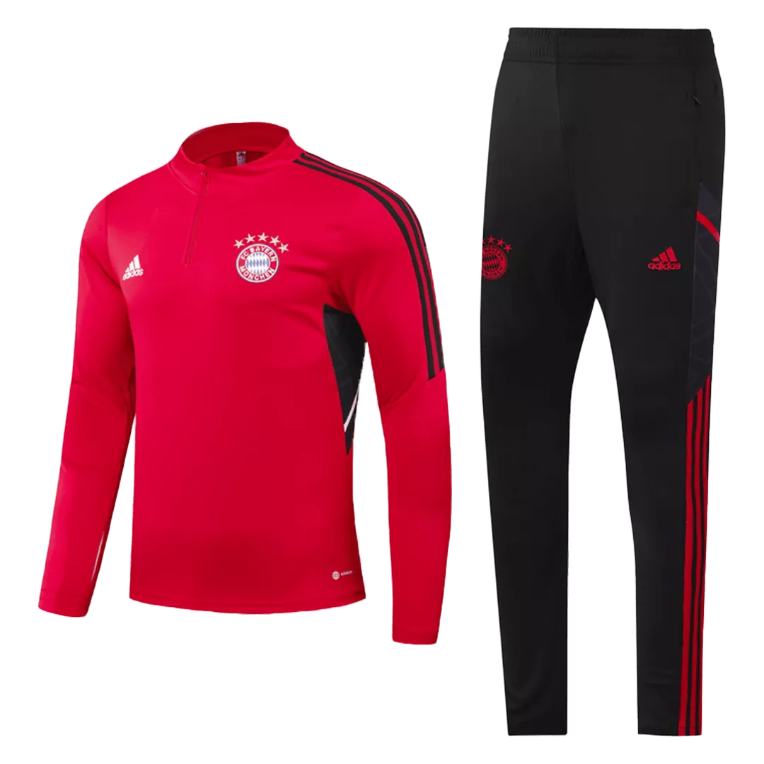 Bayern Munich Zipper Sweatshirt Kit(Top+Pants) 2022/23