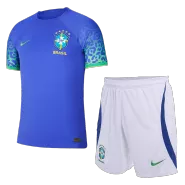 Brazil Football Mini Kit (Shirt+Shorts) Away 2022 - bestfootballkits