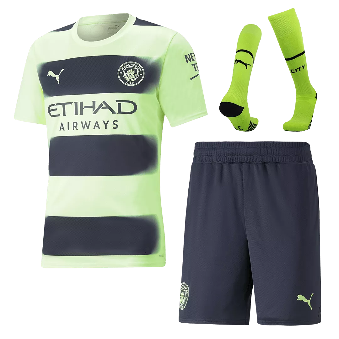 Manchester City Football Kit (Shirt+Shorts+Socks) Third Away 2022/23
