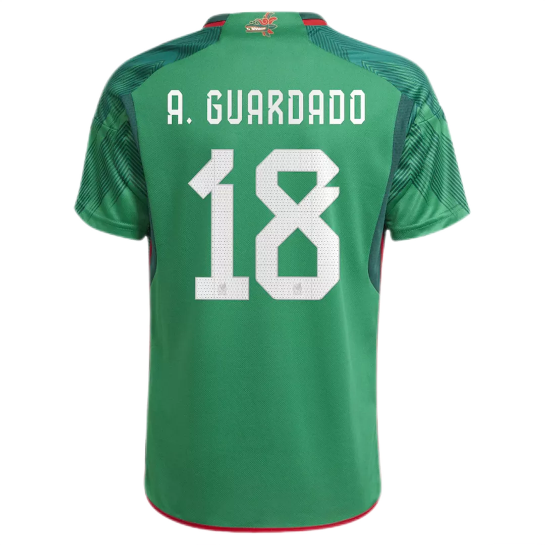 A.GUARDADO #18 Mexico Football Shirt Home 2022