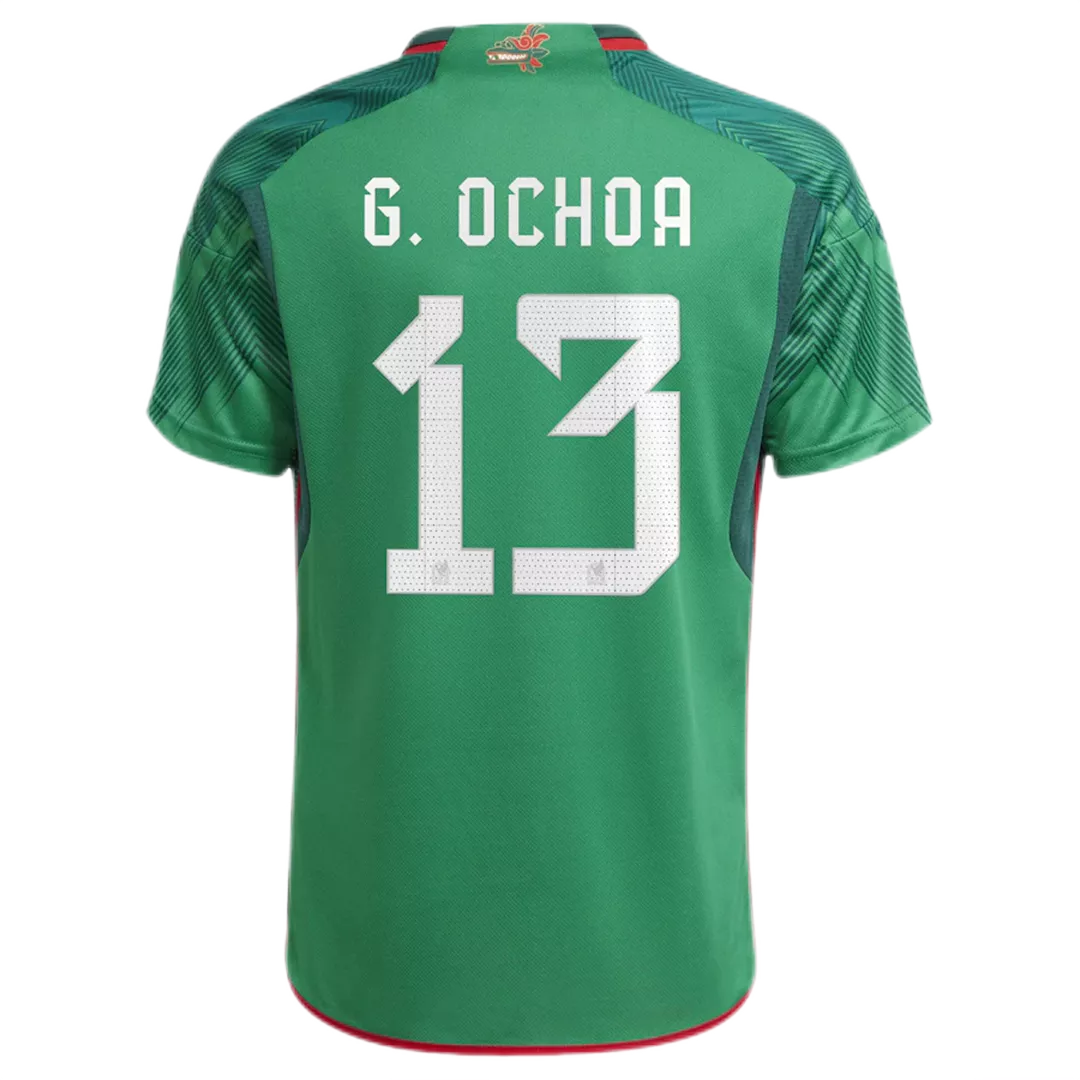 G.OCHOA #13 Mexico Football Shirt Home 2022