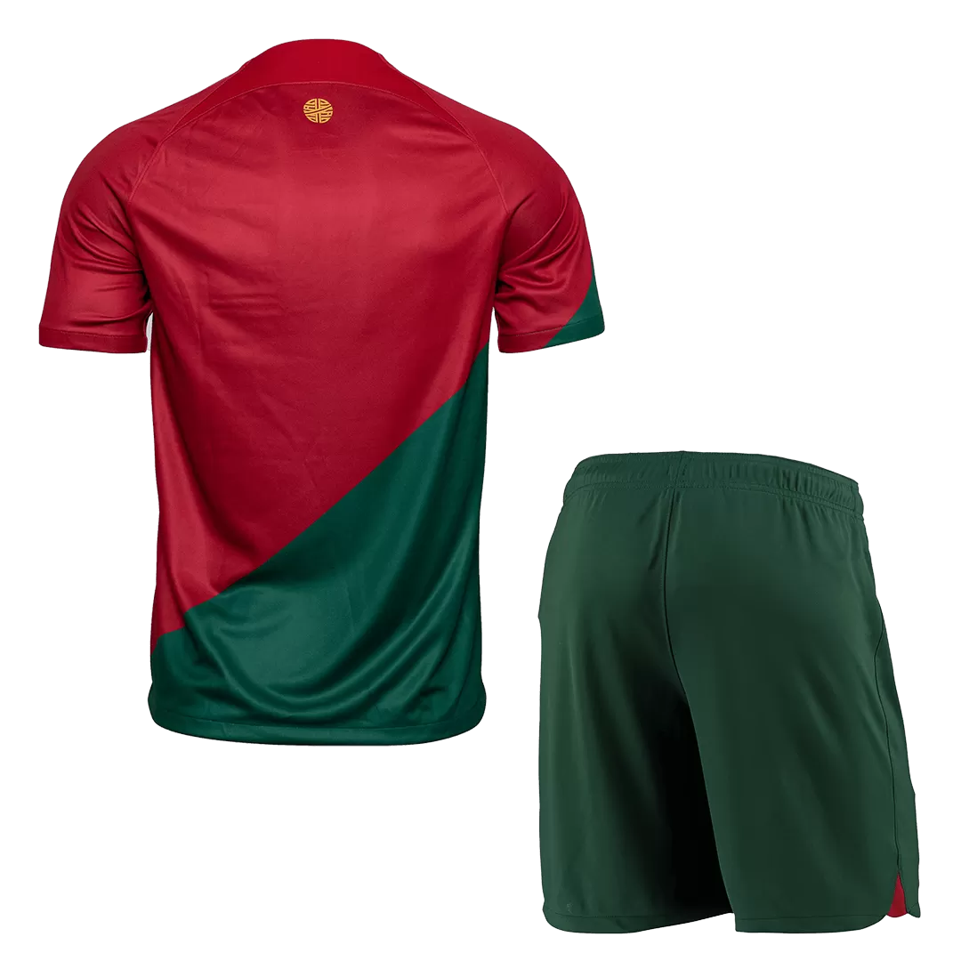 Portugal Football Kit (Shirt+Shorts) Home 2022 - bestfootballkits