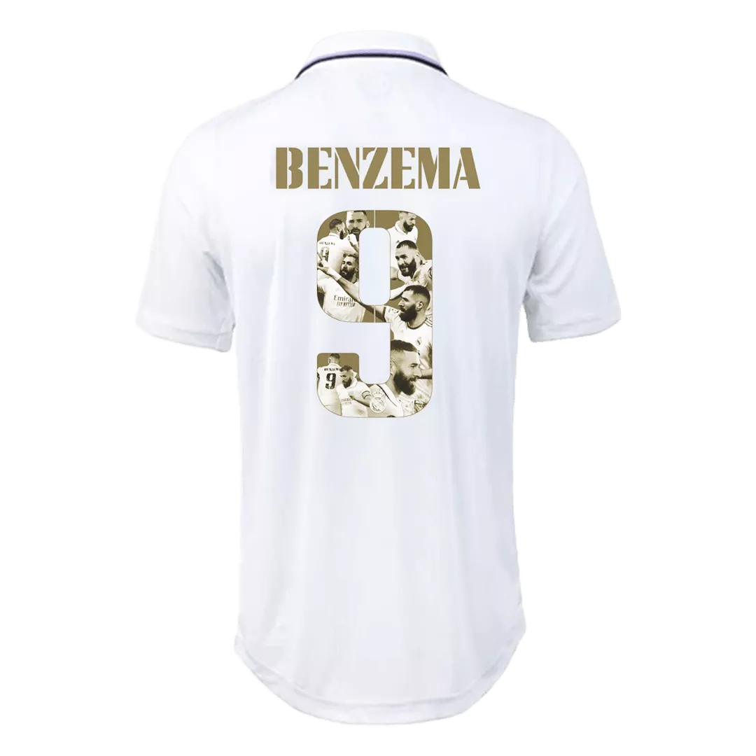 Authentic BENZEMA #9 Real Madrid Football Shirt Home 2022