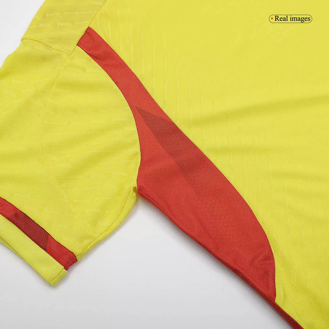 Authentic CUADRADO #11 Colombia Football Shirt Home 2022 - bestfootballkits