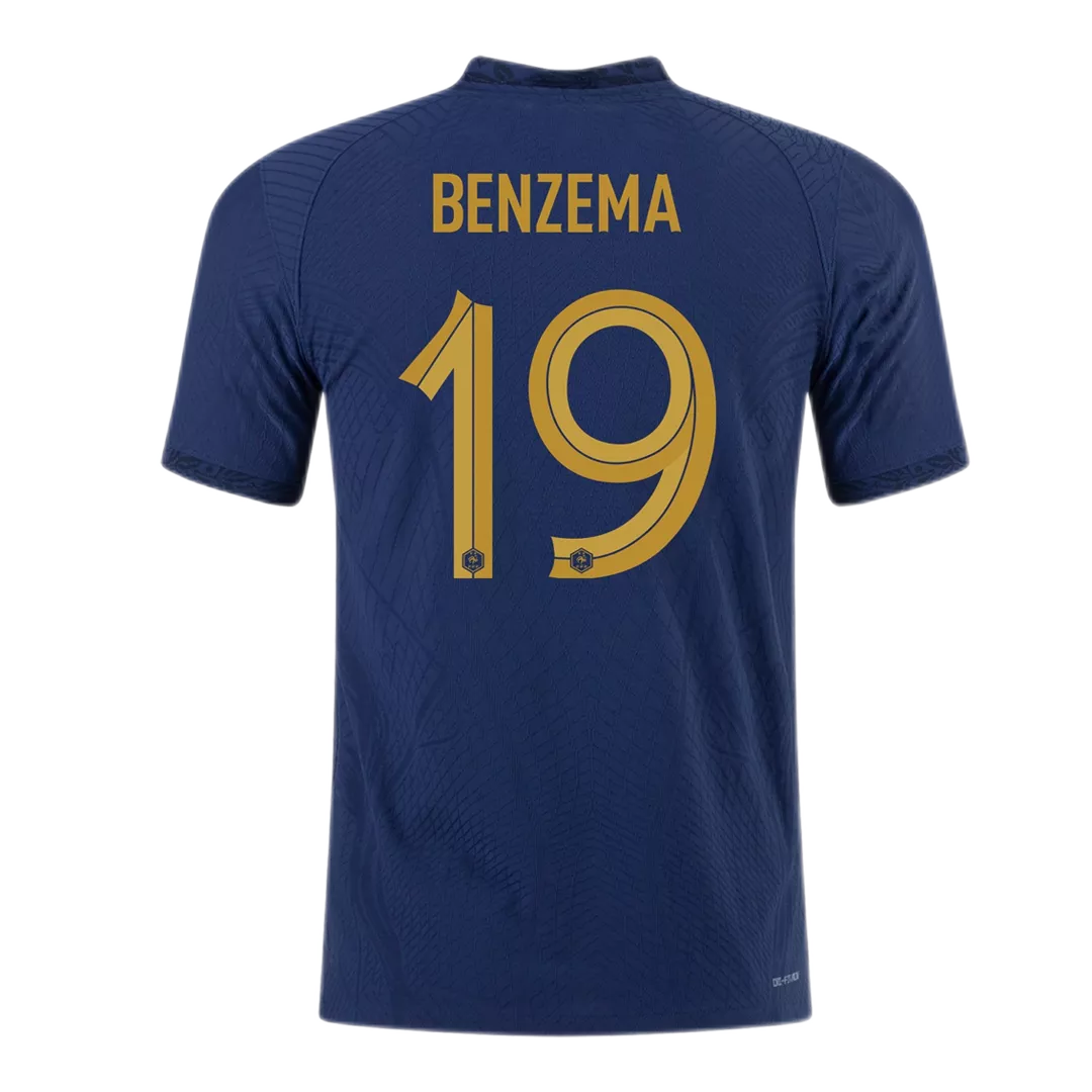 Authentic BENZEMA #19 France Football Shirt Home 2022