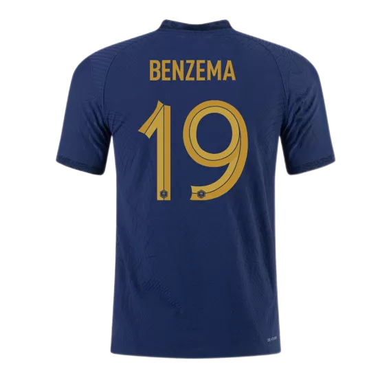 Authentic BENZEMA #19 France Football Shirt Home 2022 - bestfootballkits