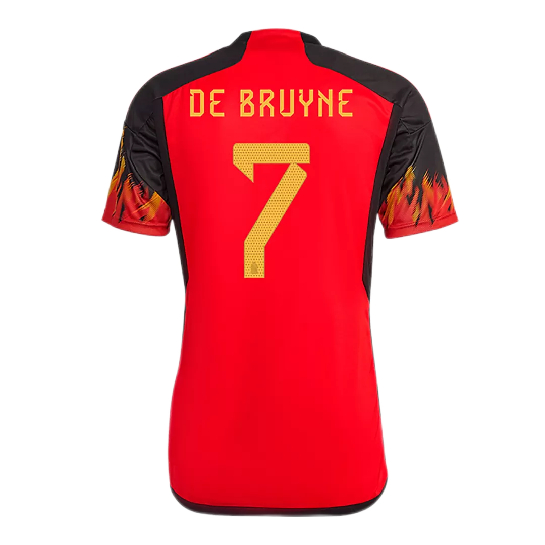 DE BRUYNE #7 Belgium Football Shirt Home 2022