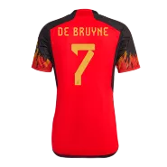 DE BRUYNE #7 Belgium Football Shirt Home 2022 - bestfootballkits