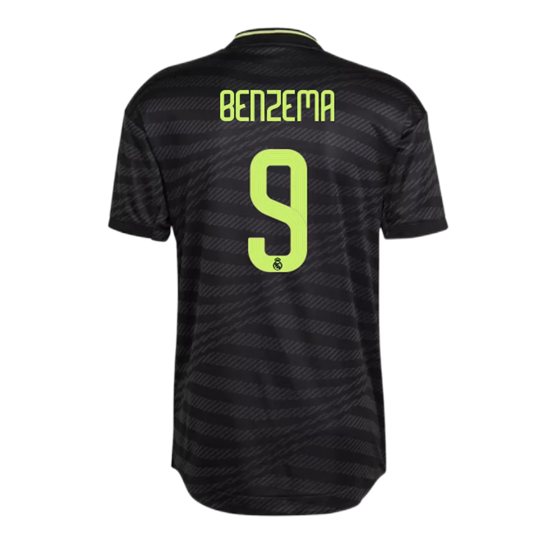 Authentic BENZEMA #9 Real Madrid Football Shirt Third Away 2022/23