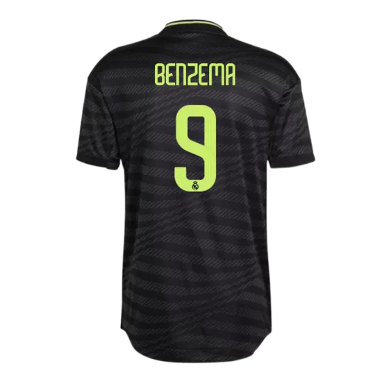 Authentic BENZEMA #9 Real Madrid Football Shirt Third Away 2022/23 - bestfootballkits