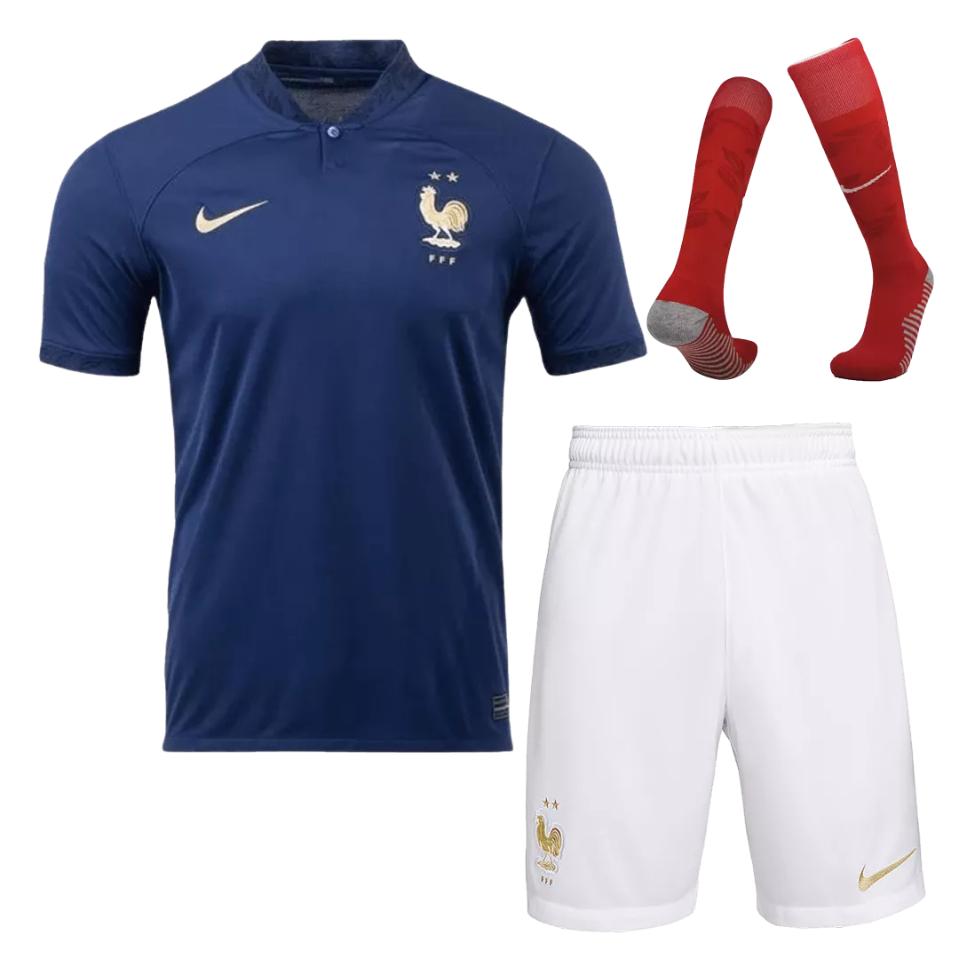 France Football Kit (Shirt+Shorts+Socks) Home 2022