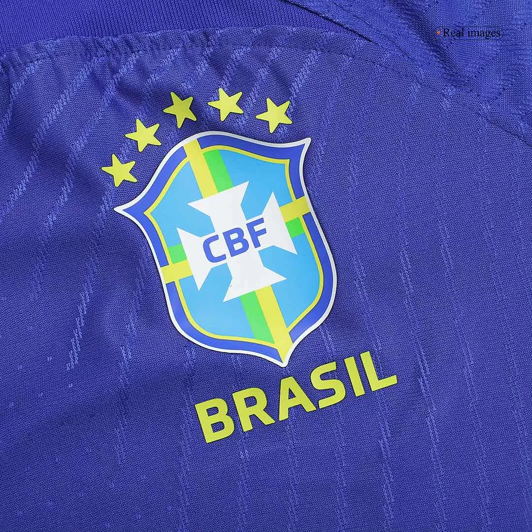Authentic VINI JR #20 Brazil Football Shirt Away 2022 - bestfootballkits