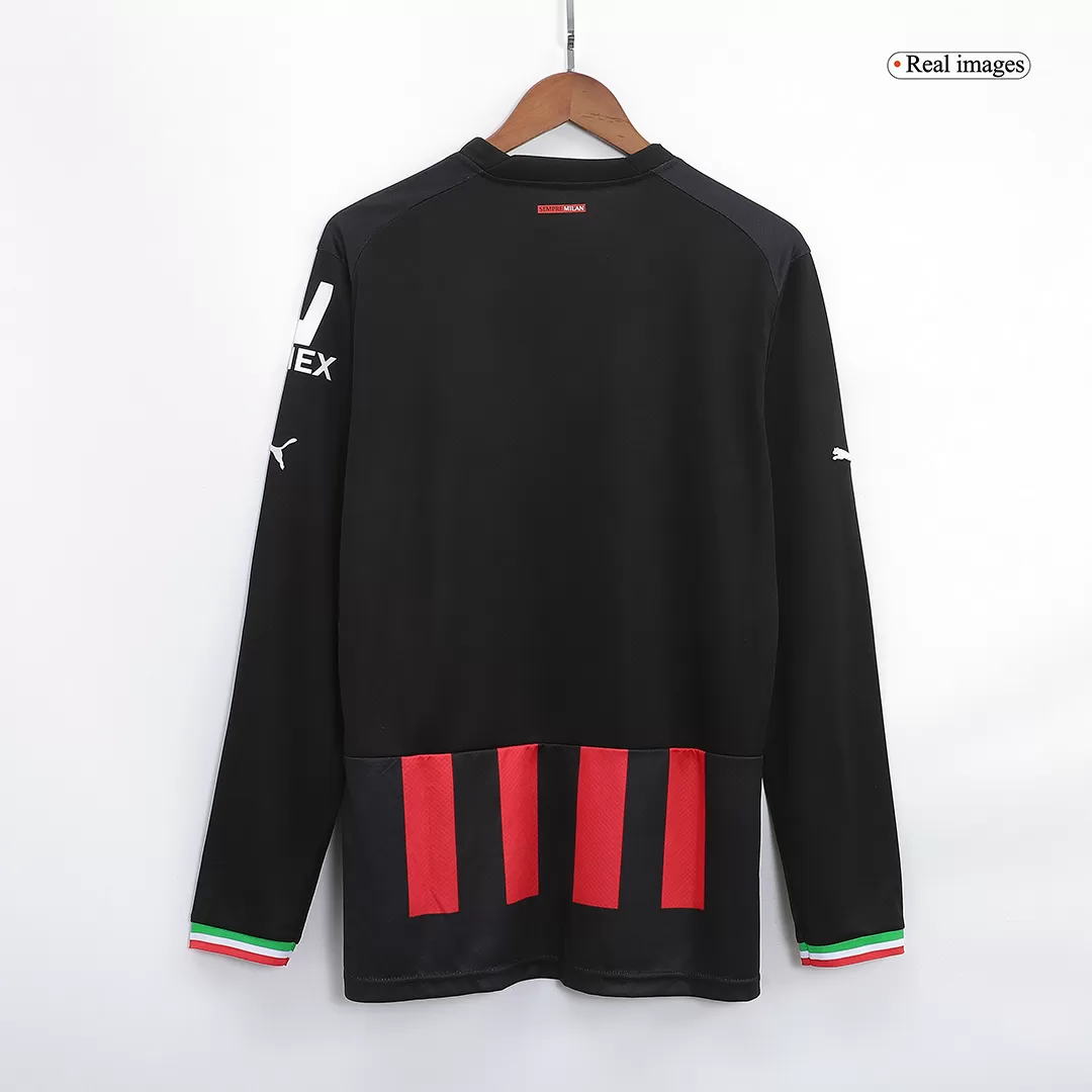 AC Milan Long Sleeve Football Shirt Home 2022/23 - bestfootballkits
