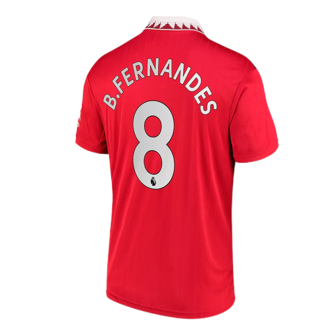B.FERNANDES #8 Manchester United Football Shirt Home 2022/23