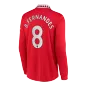 B.FERNANDES #8 Manchester United Long Sleeve Football Shirt Home 2022/23 - bestfootballkits