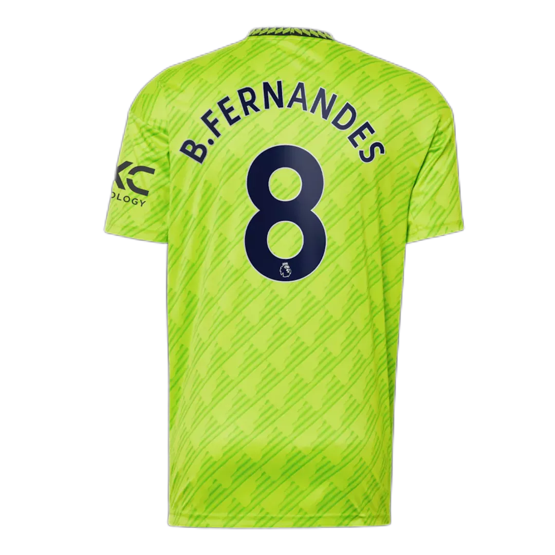 B.FERNANDES #8 Manchester United Football Shirt Third Away 2022/23