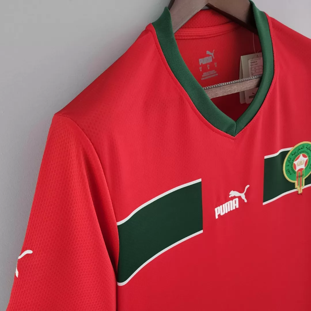 HAKIMI #2 Morocco Football Shirt Home 2022 - bestfootballkits