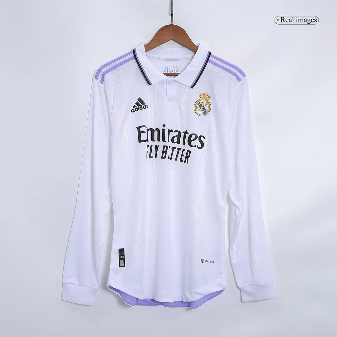 Authentic ALABA #4 Real Madrid Long Sleeve Football Shirt Home 2022/23 - bestfootballkits