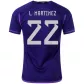 L. MARTINEZ #22 Argentina Football Shirt Away 2022 - bestfootballkits